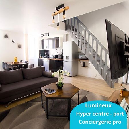 Triplex Lumineux A Cherbourg, Hyper Centre, 2 Pas Du Port & Vie Nocturne, Intendance Luxury Host Eksteriør bilde